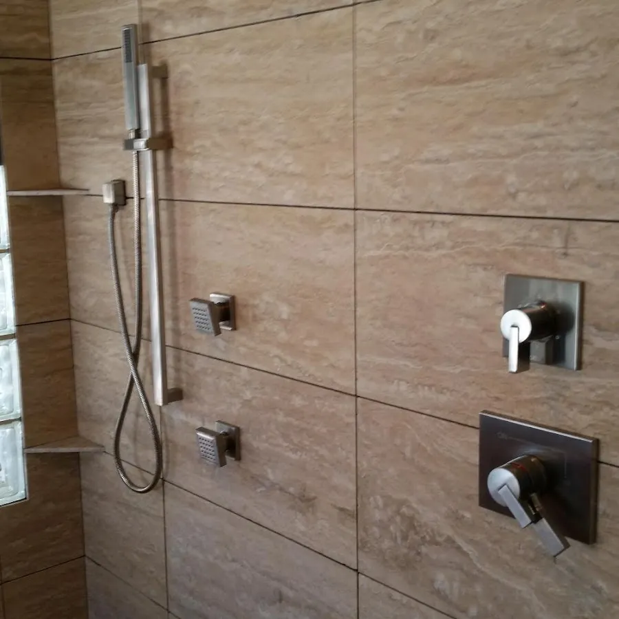Shower fixture installation for Water Heater Replacement in New Lenox
